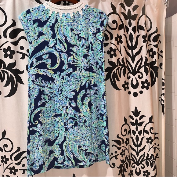 Lilly Pulitzer Madia Tunic Dress High Tide Navy - Picture 2 of 8